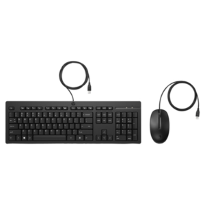 HP 225 Wired Keyboard and Mouse Combo USB Black