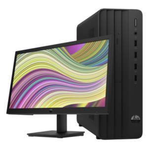 HP Pro 400 G9 TWR Desktop i5-13500 8GB 512GB SSD FreeDOS with P22v Monitor Black