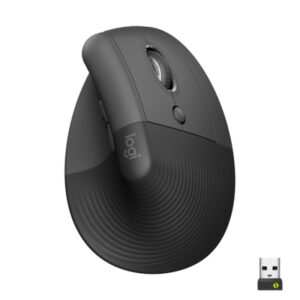 Logitech Lift Vertical Mouse Right-Handed Wireless/Bluetooth Optical 4000 DPI