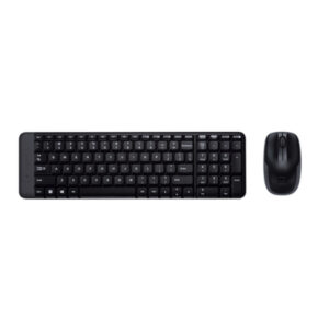 Logitech MK220 Wireless Keyboard and Mouse Combo USB French Black