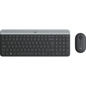 Logitech MK470 Wireless Keyboard and Mouse Combo RF AZERTY French Graphite