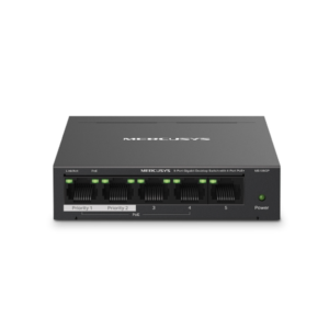 Mercusys MS105GP Switch 5-Port Gigabit Desktop 4-Port PoE+