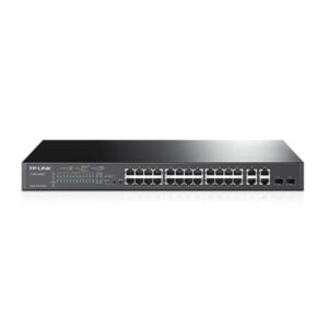 TP-Link TL-SL2428P T1500-28PCT L2 Managed Fast Ethernet (10/100) PoE Switch 1U Black