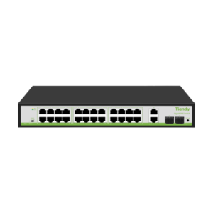 Tiandy TC-P3S028 Spec:G/2422/AT/280 24-Port PoE Switch